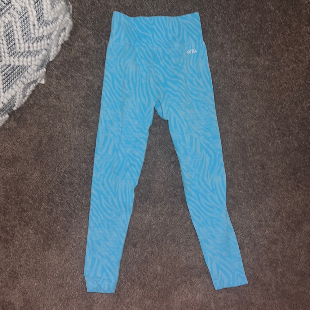 AYBL Blue Zebra Print Leggings
